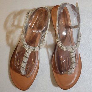 Matisse Beaded Wedding Beach Sandals Size 10
